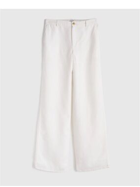 Madewell White 100% Linen Wide-Leg High-Rise Pants NV126 Brand New 0